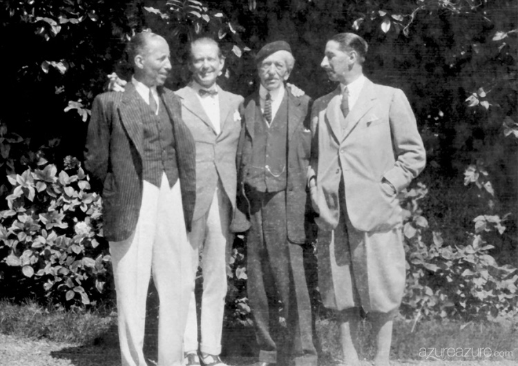 Alfred Cartier y sus 3 hijos. De izquierda a derecha Pierre, Louis y Jacques (1922).