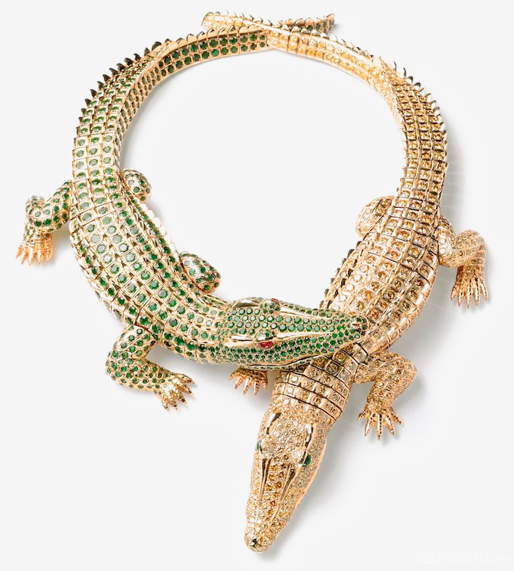 Crocodile necklace.