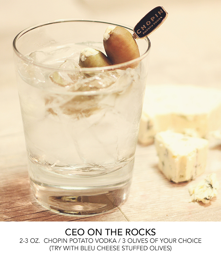 CEO on the rocks.