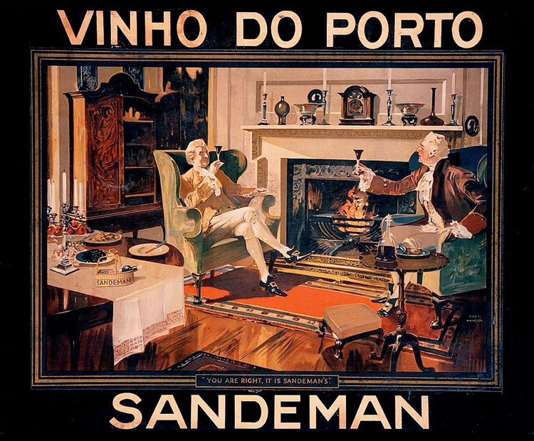 Publicidad antigua del vino Oporto