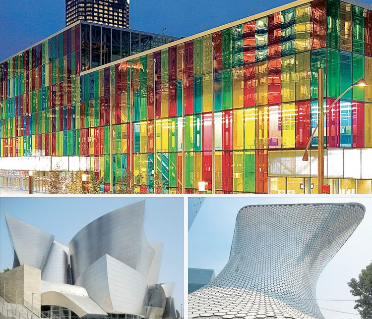 Algunos de los edificios fotografiados en el Atlas Phaidon de la arquitectura mundial del siglo XXI.