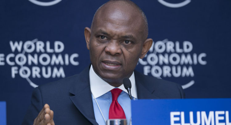 Tony Elumelu en el Foro Económico Mundial.