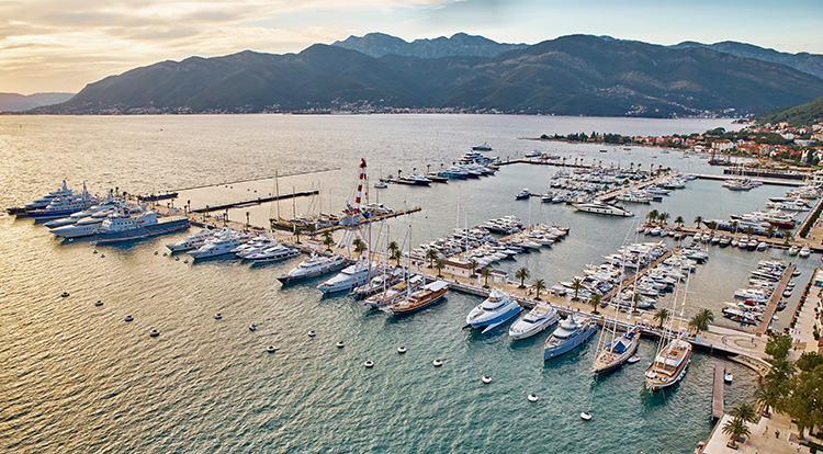 Porto Montenegro is a luxurious marina and residential village in the town of Tivat.