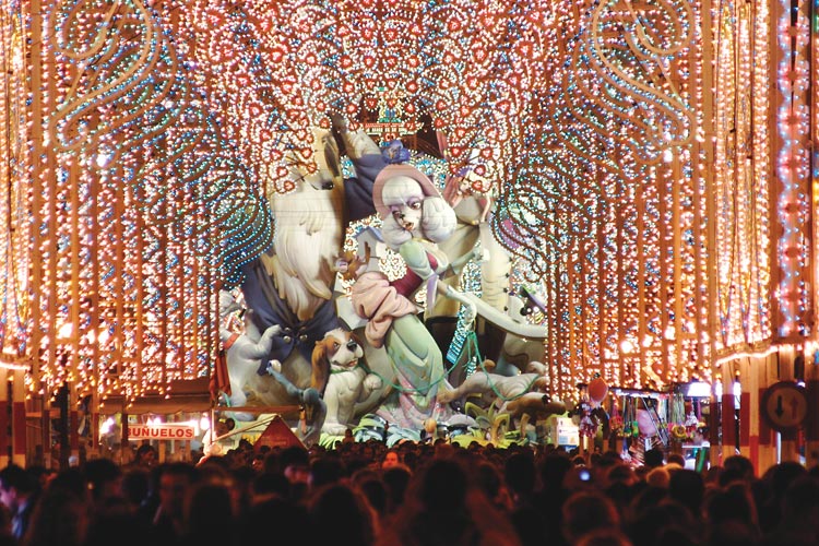 Fallas festival in Valencia