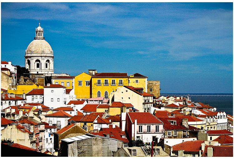 Alfama, uno de los barrios más antiguos de Lisboa. 