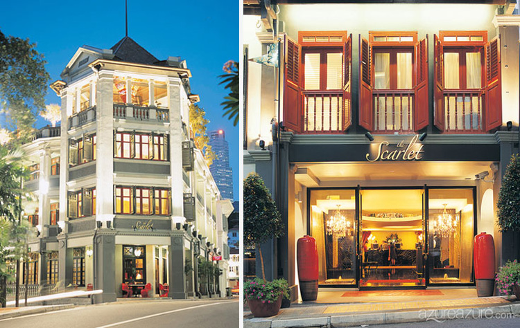 El hotel boutique Scarlet es el elegido por los viajeros más elegantes que visitan Singapur.