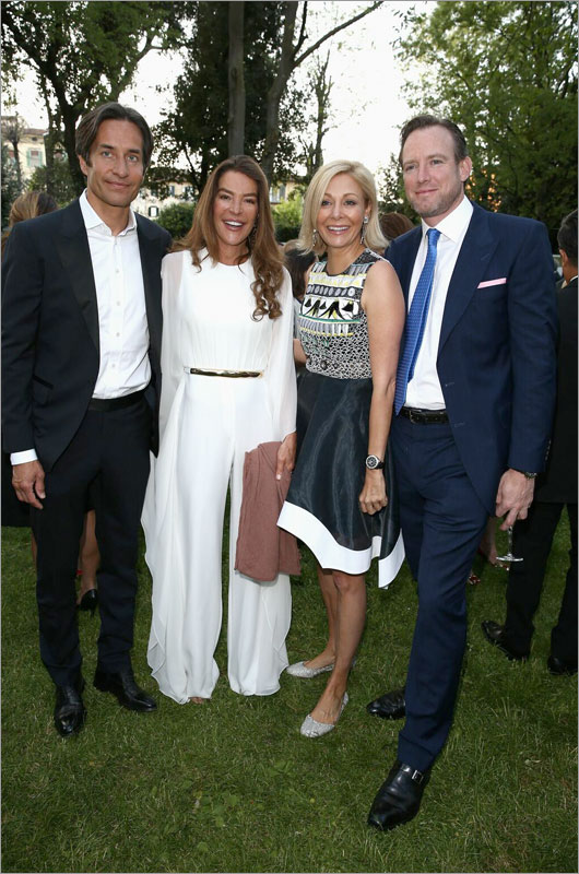 Karl Heinz Grasser, Fiona Griffini-Grasser, Nadja Swarovski & Rupert Adams