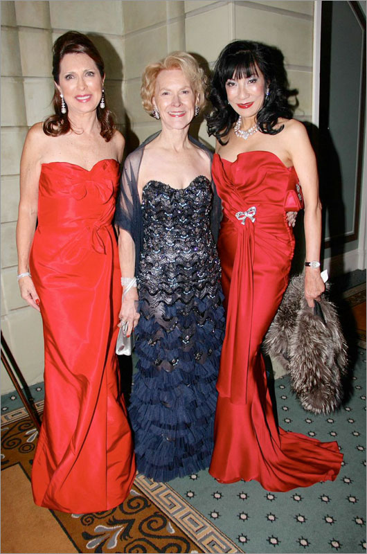 French Heritage Society Ann Van Ness, Elizabeth Stribling, Patricia Shiah