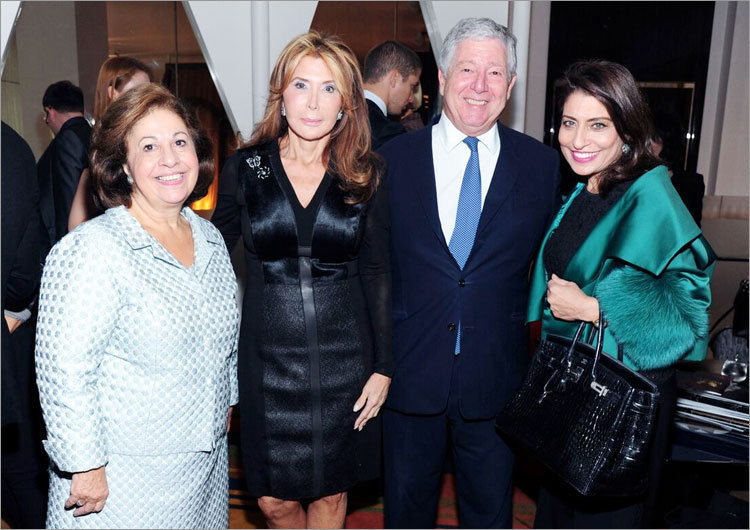 SAR la princesa Katherine de Serbia, Cheri Kaufman, SAR el príncipe Alexander, Mona Al Nasser