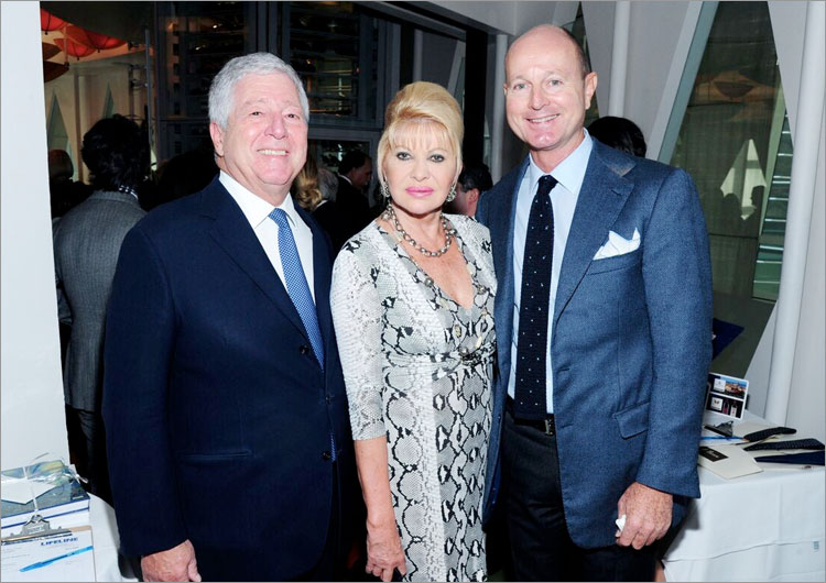 SAR el príncipe Alexander de Serbia, Ivana Trump, SAR el príncipe Dimitri de Yugoslavia