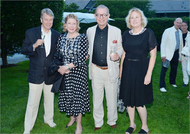 John Hall, Agnes Gund, John Waddell, Hope Sandrow