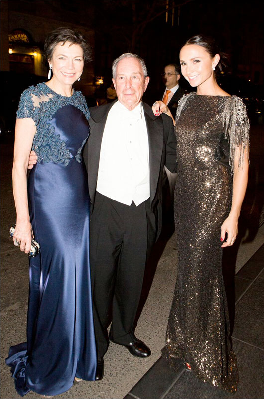 Diana Taylor, Michael Bloomberg, Georgina Bloomberg