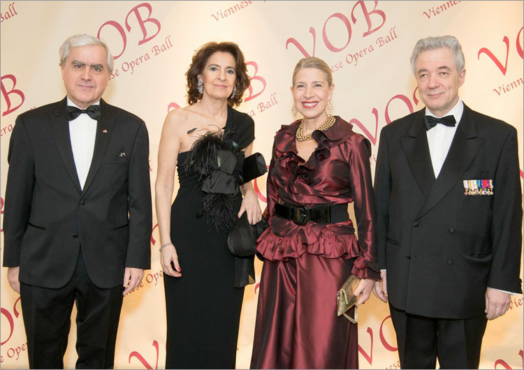 Portuguese UN Ambassador H.E. Alvaro de Mendonca, Maria Cristina Mendonca e Moura; European Union UN Ambassador H.E. Thomas Mayr-Harting, Elisabeth Mayr-Harting