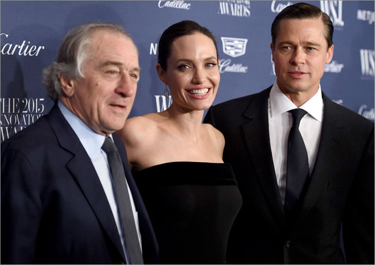 Robert De Niro, Angelina Jolie Pitt, Brad Pitt Robert De Niro, Angelina Jolie Pitt, Brad Pitt