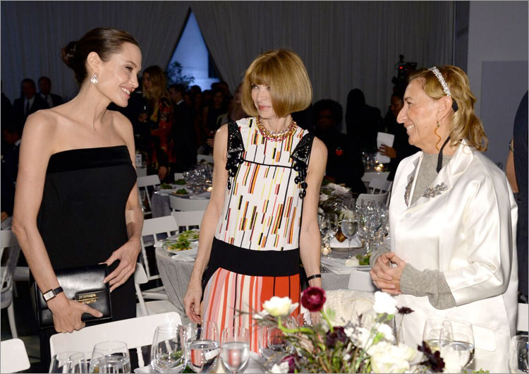 Angelina Jolie-Pitt, Miuccia Prada & Anna Wintour Angelina Jolie-Pitt, Miuccia Prada & Anna Wintour