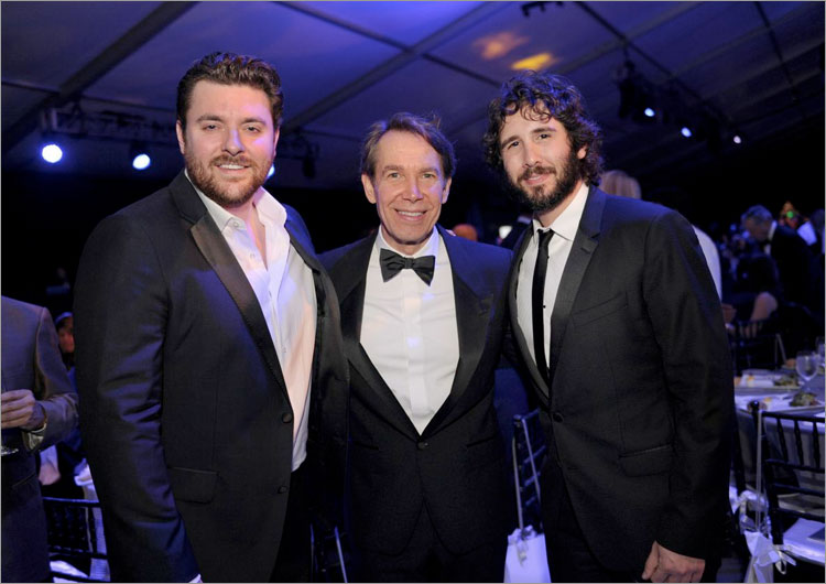 Chris Young, Jeff Koons, & Josh Groban Chris Young, Jeff Koons, & Josh Groban