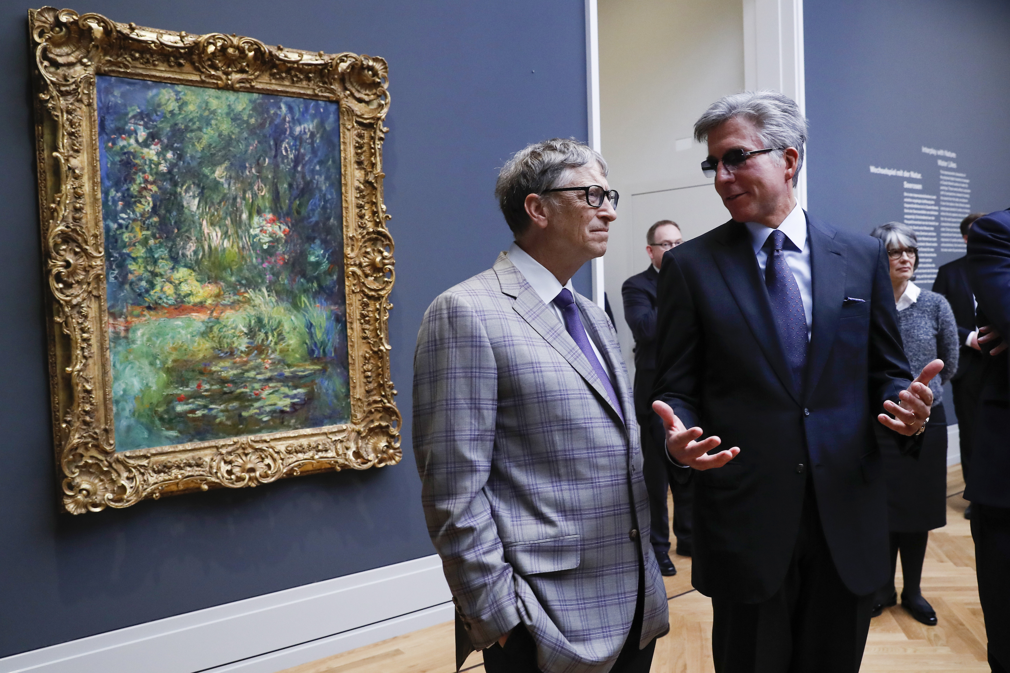 Bill Gates and Bill McDermott Opening Museum Barberini. Photo Franziska Krug.