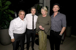 Neil Patrick Harris, Martha Stewart, David Burtka and guest at Chef After Party presented by OpenTable. 
