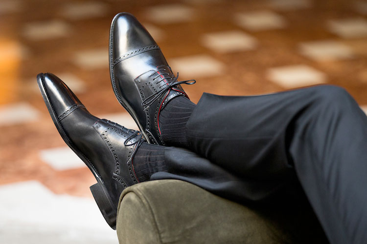 Stefano Bemer Goodyear Welted Genuino Avestruz Zapatos ~ hecho a mano en Italia