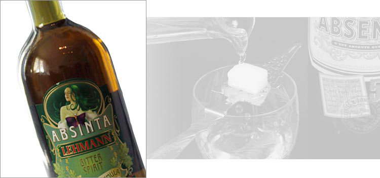 absinthe, red chilli head, la fée absinthe parisienne, absinta lehmann antiqua formula 1895, unusual liquors