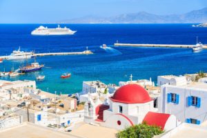 Greece Cyclades Islands Mykonos Port Marina