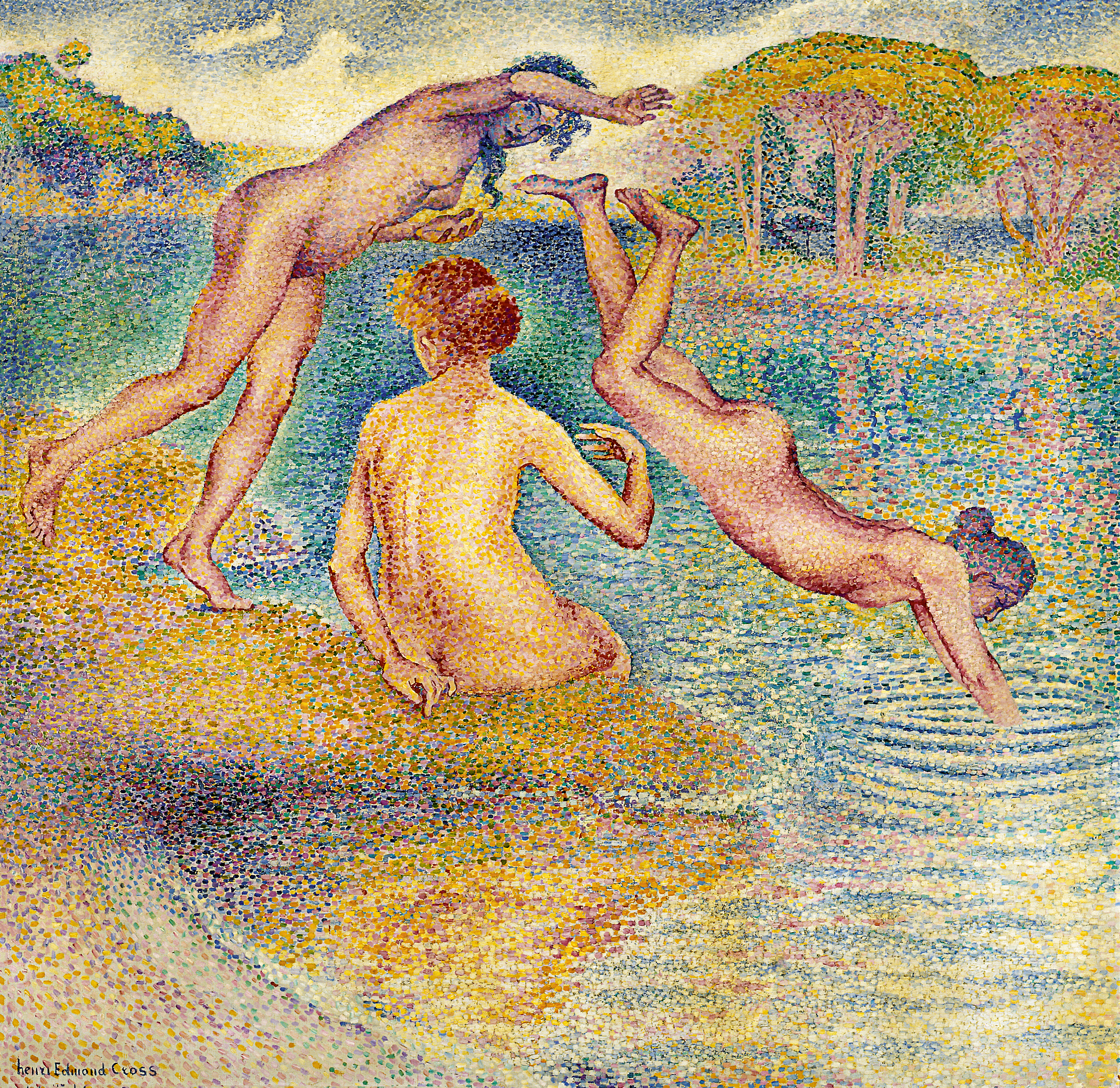 Henri Edmond Cross Joyful Bathing 1899 1902 Private Collection. Courtesy Artveras Gallery.