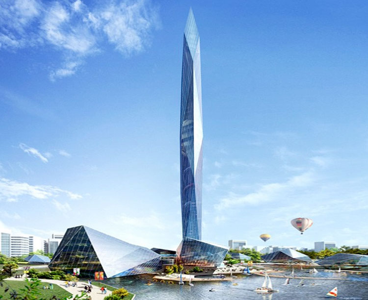 infinity tower, tower infinity, seoul, south korea, first invisible tower in the world, gds architects, tallest buildings in the world, invisible tower in seoul, invisible needle in korea