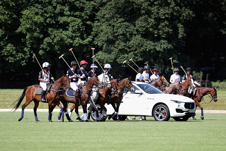 H.R.H. William of Wales, Maserati and La Martina, winners of the latest Royal Charity Polo Trophy