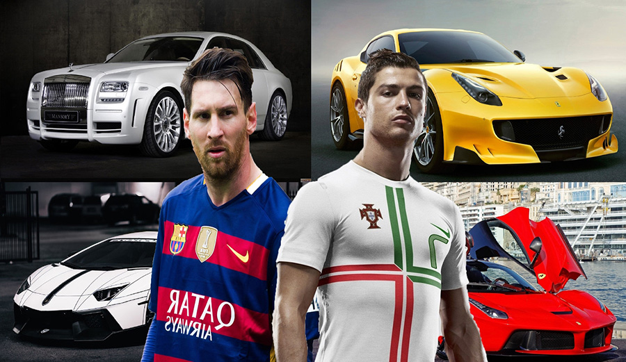 Ronaldo vs. Messi: ¿quién tiene la mejor colección de coches de lujo?