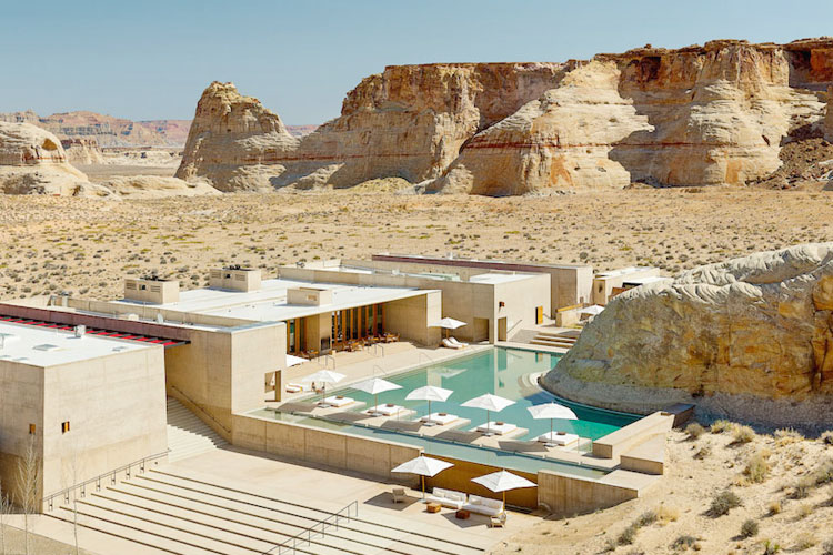 amangiri resort, vacations in utah, luxury hotels in utah, hotels near national parks, hotels near the grand canyon, desert vacations, desert destinations, grand canyon, bryce canyon, zion national park and monument valley, the grand circle, grand staircase-escalante