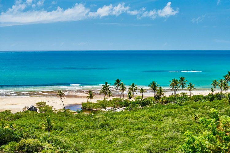 Trancoso: exclusiva playa rústica en el estado de Bahía, Brasil